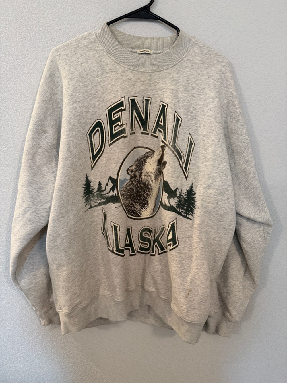 Abercrombie & Fitch Gray DENALI Alaska Graphic Crewneck